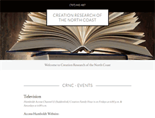 Tablet Screenshot of creationnews.org